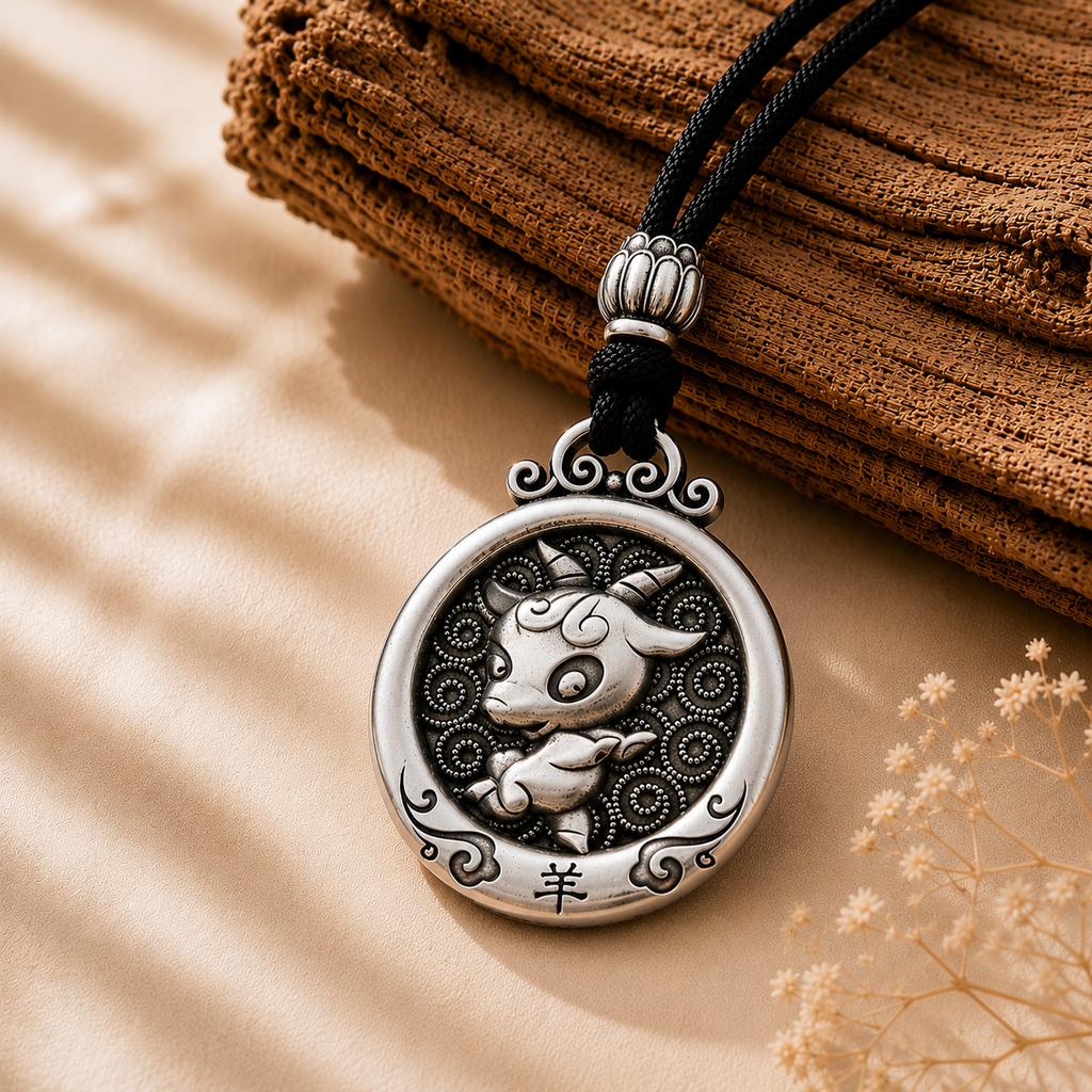 Personalized Chinese Zodiac Silver Necklace ✨- Goat