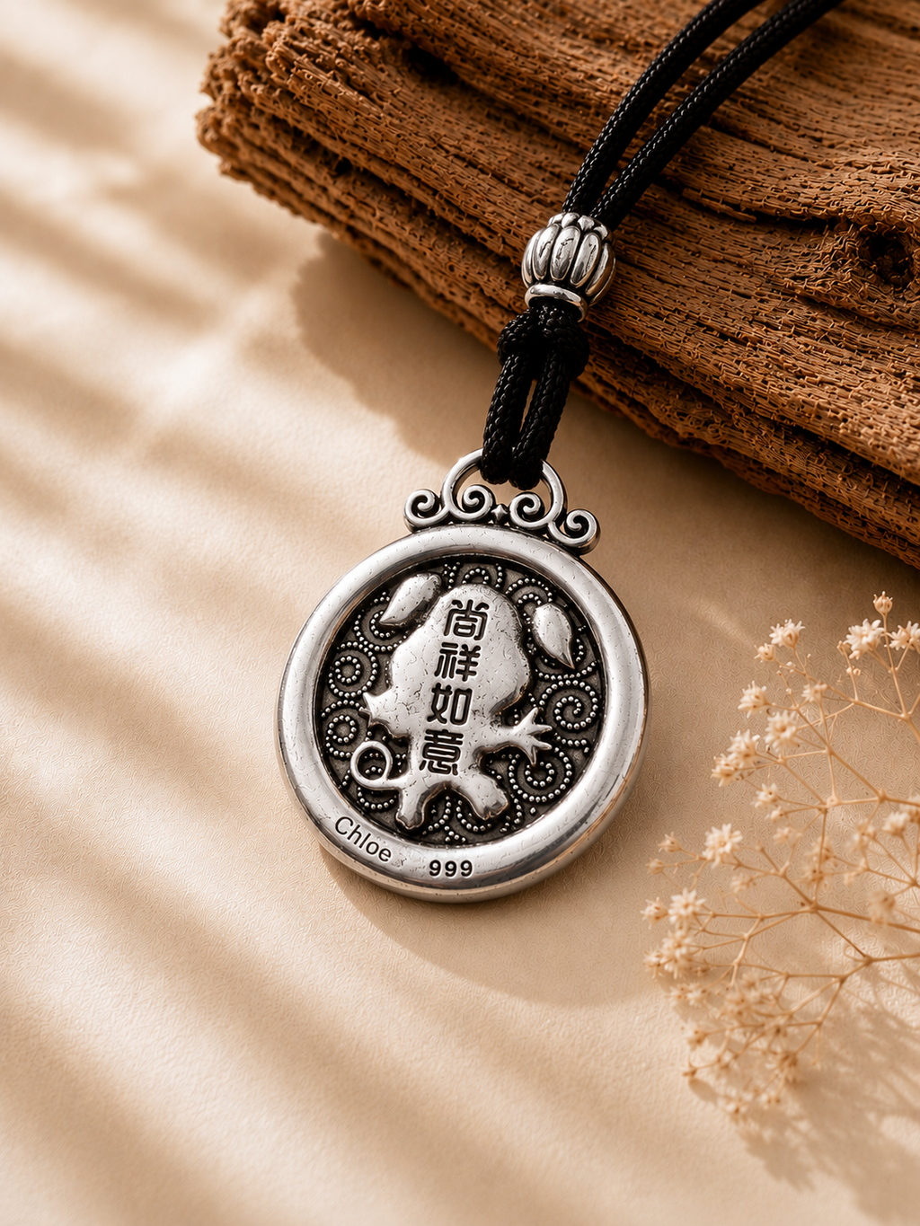 Personalized Chinese Zodiac Silver Necklace  ✨-PIG
