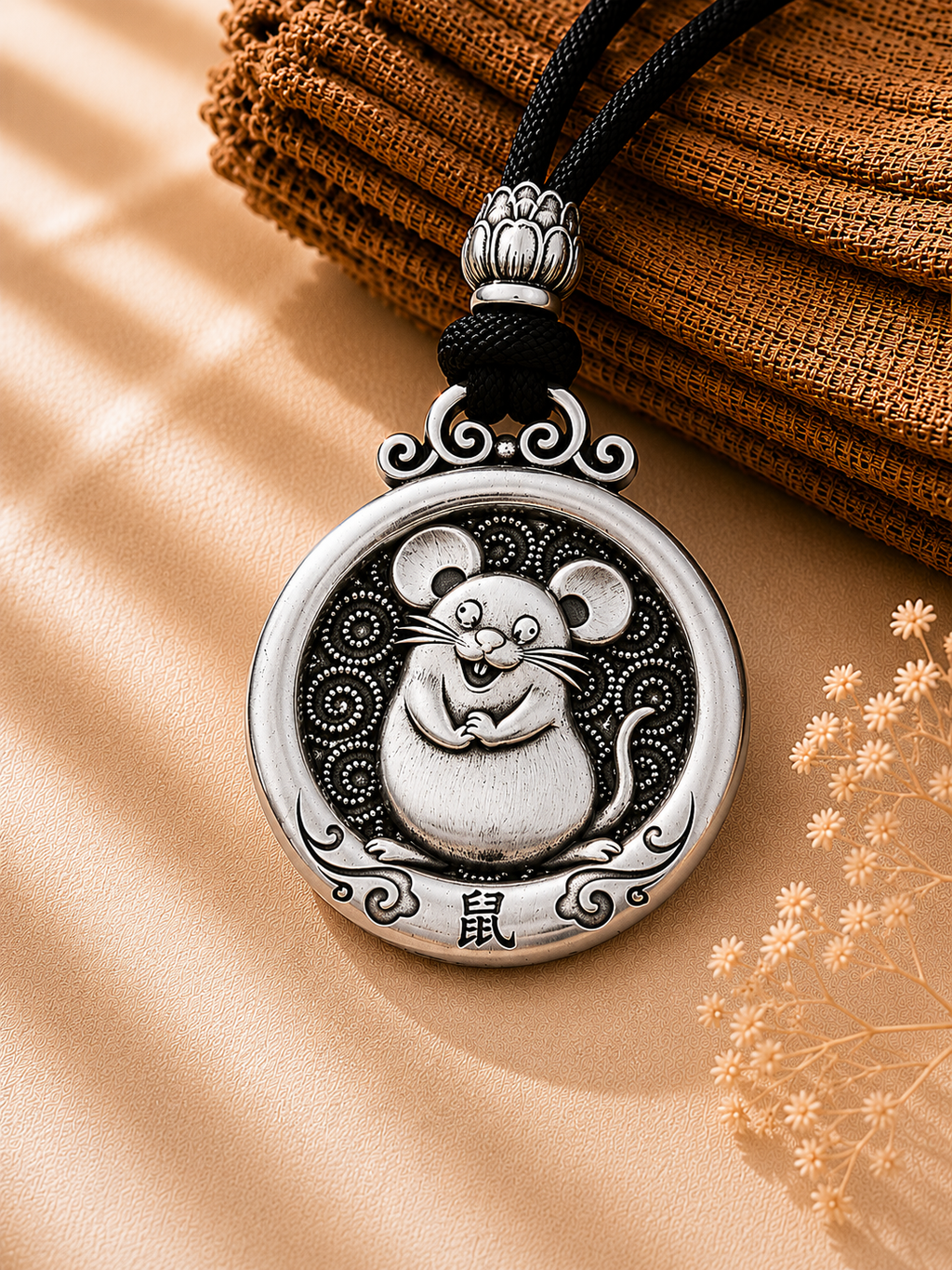 Personalized Chinese Zodiac Silver Necklace ✨-Rat