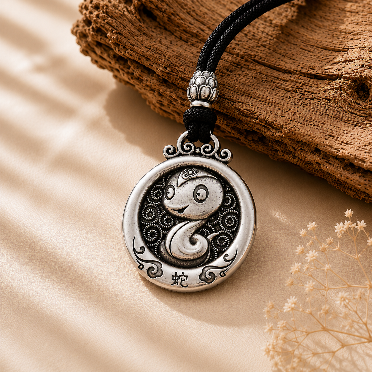 Personalized Chinese Zodiac Silver Necklace ✨-Snake