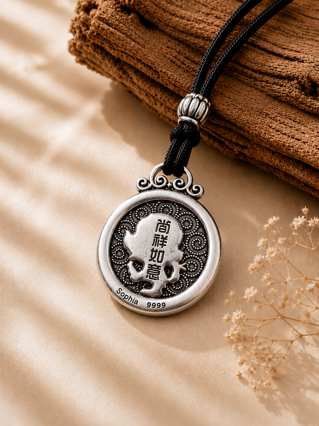 Personalized Chinese Zodiac Silver Necklace ✨-Monkey